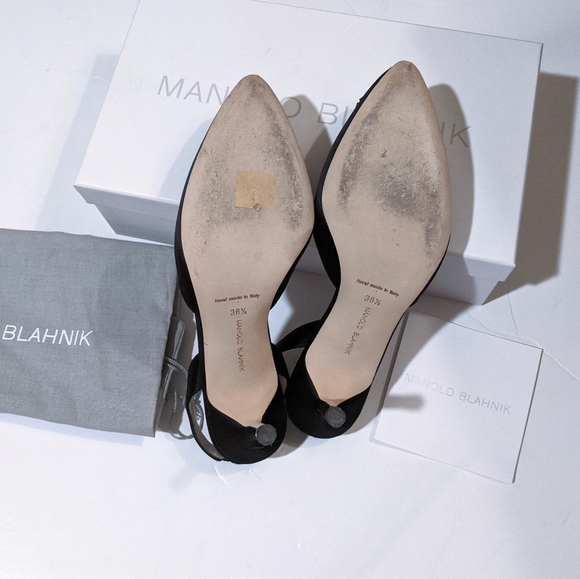 SOLD💔Manolo Blahnik Hangisli Slingback Pump 38.5 - Picture 7 of 11